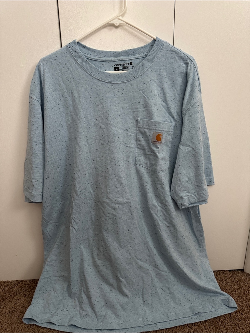 Carhartt Men's Pocket Tee in Heathered Sky Blue